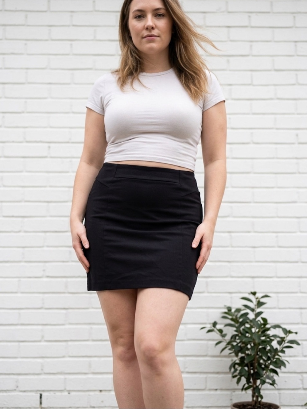 Michael Kors Black Mini Skirt – Size M | Minimalist Chic | Designer Summer